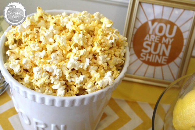 peachfully-chic-you-are-my-sunshine-baby-shower-theme-popcorn