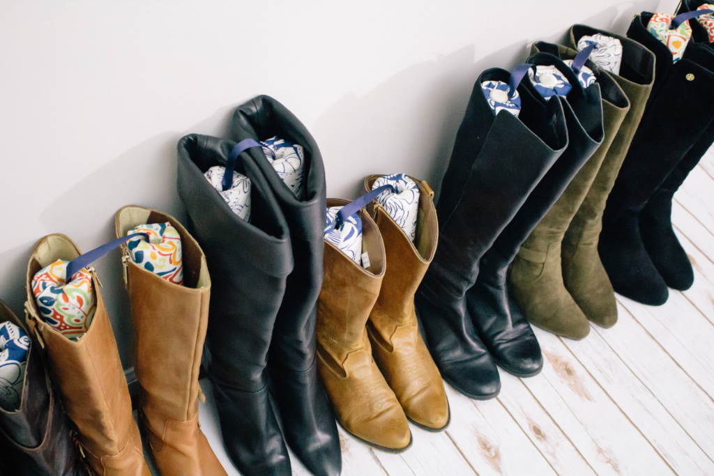 Easy DIY Boot Shapers - Peachfully Chic