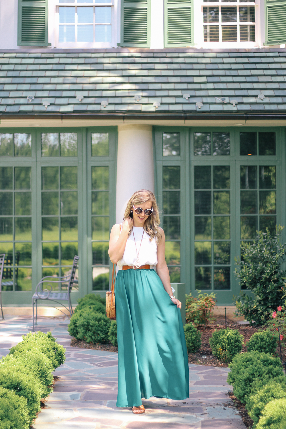 Green maxi skirt outlet 2018 fall