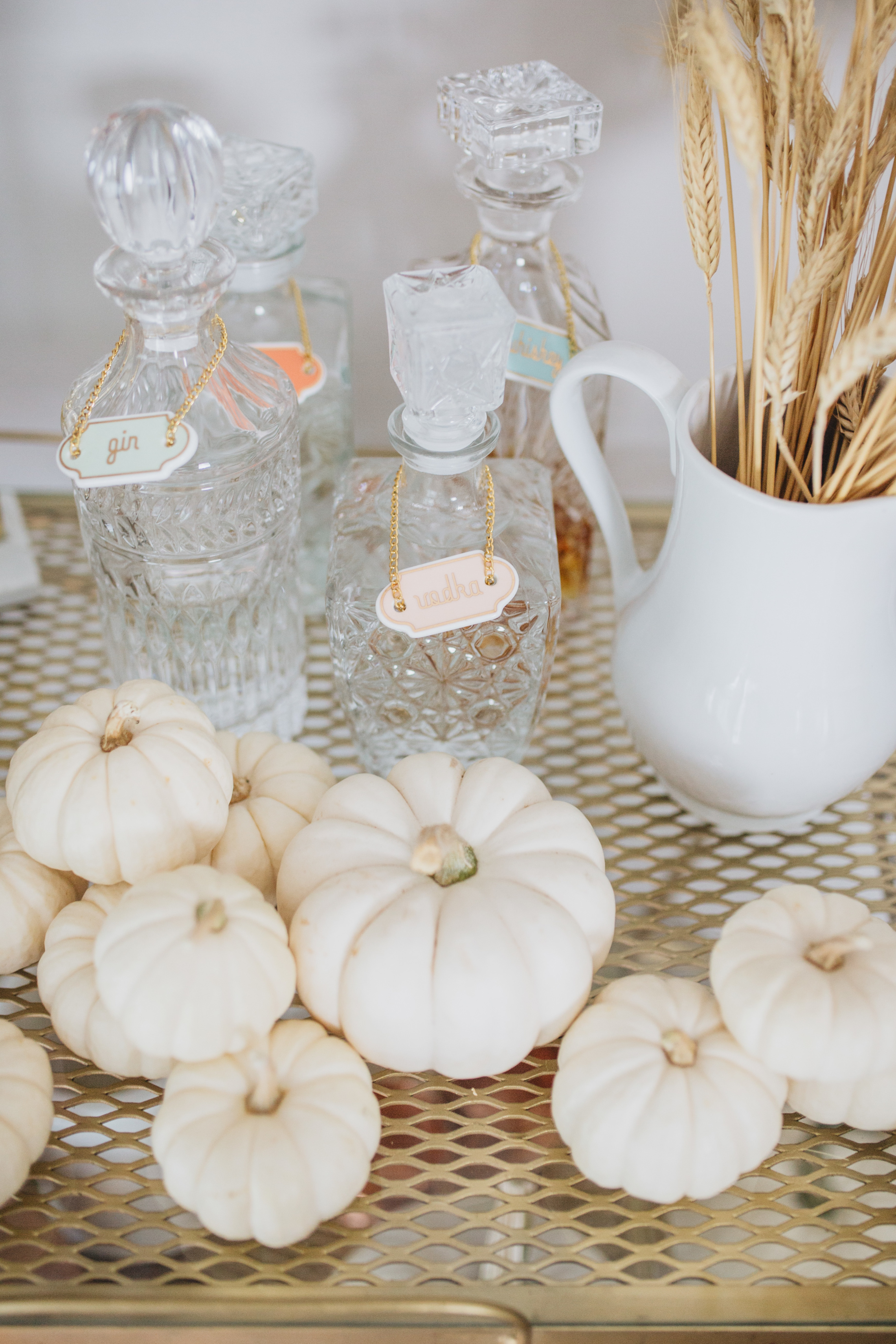 Fall-Bar-Cart-Ghost-Pumpkins
