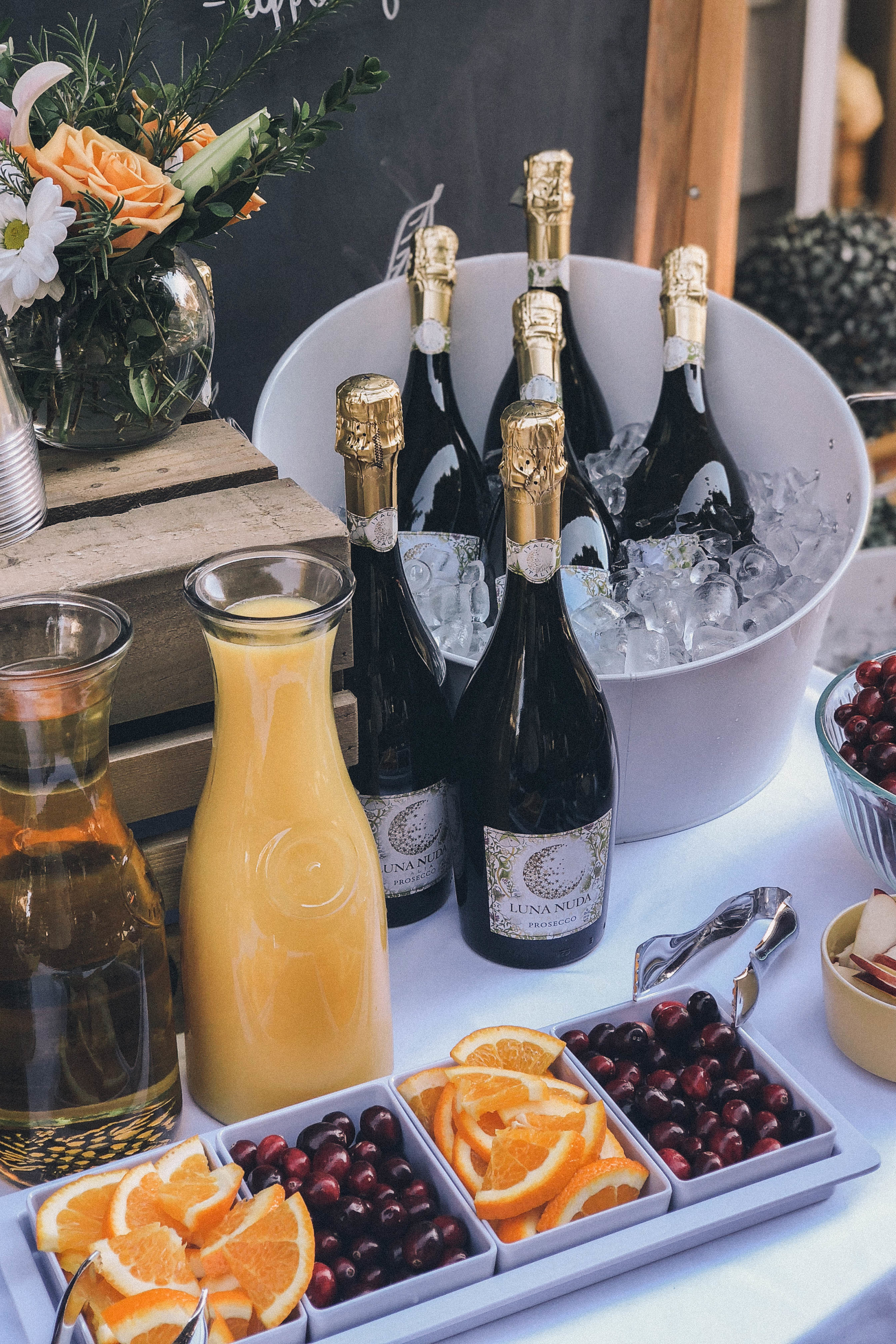 Fall Brunch Biscuit & Mimosa Bar Ideas - Peachfully Chic