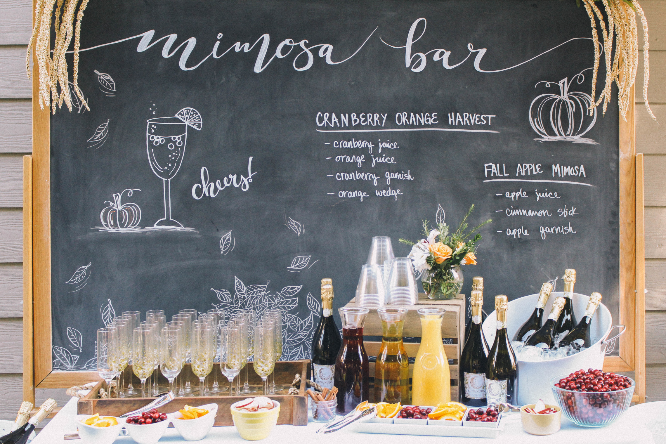 Fall Brunch Biscuit & Mimosa Bar Ideas - Peachfully Chic