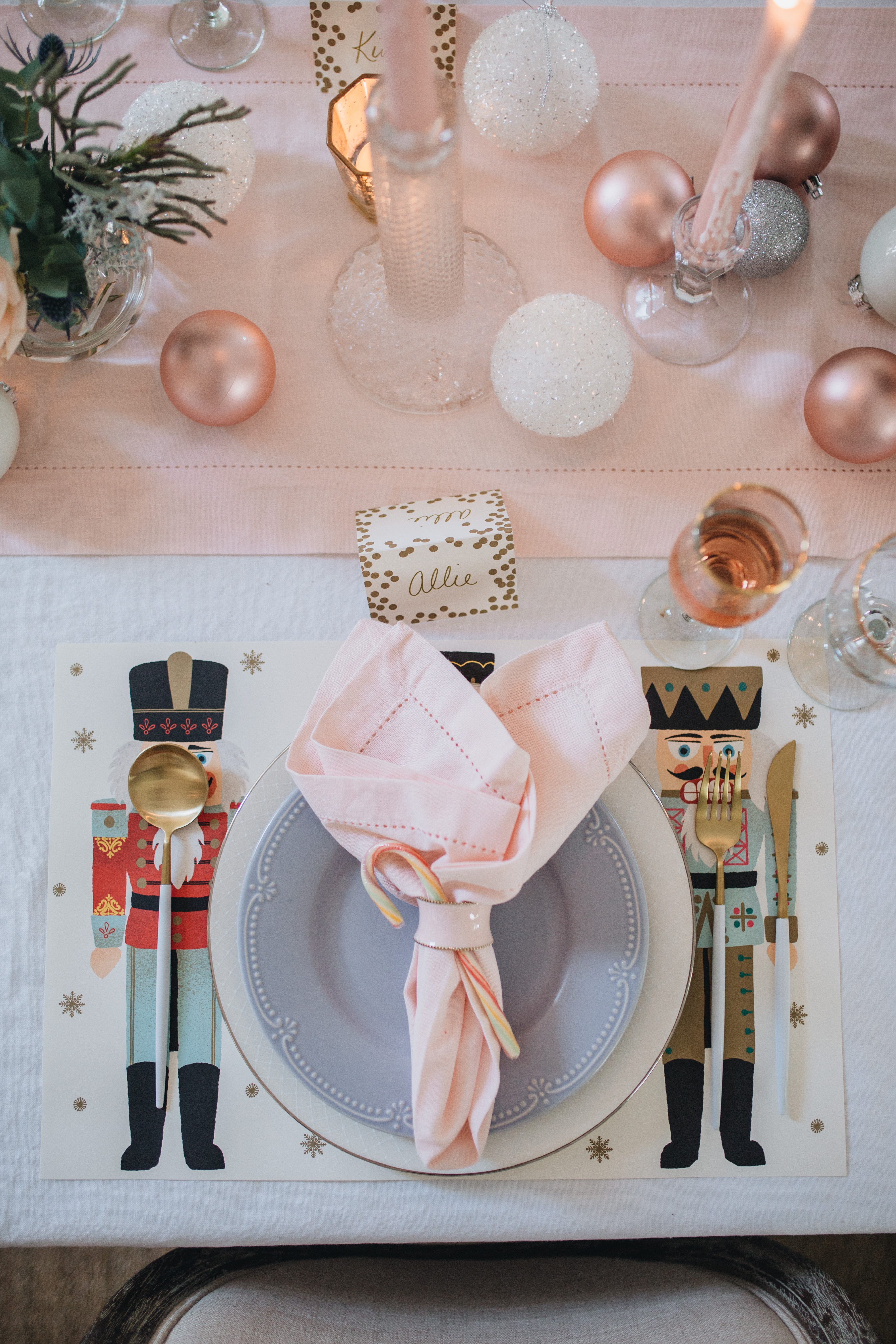 Pink-Pastel-Christmas-Decor-Tablescape-Nutcracker-Placemat-9