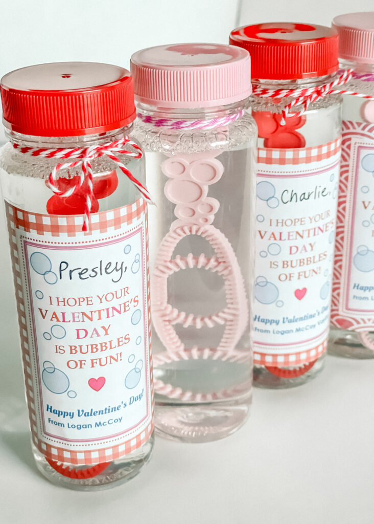 Free DIY Valentine Bubbles Printout - Peachfully Chic